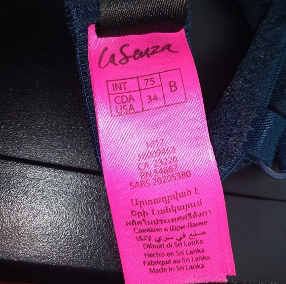 La Senza Remix Push Up Bras, Blue 34B & Black 34C, Underwire - Picture 3 of 15